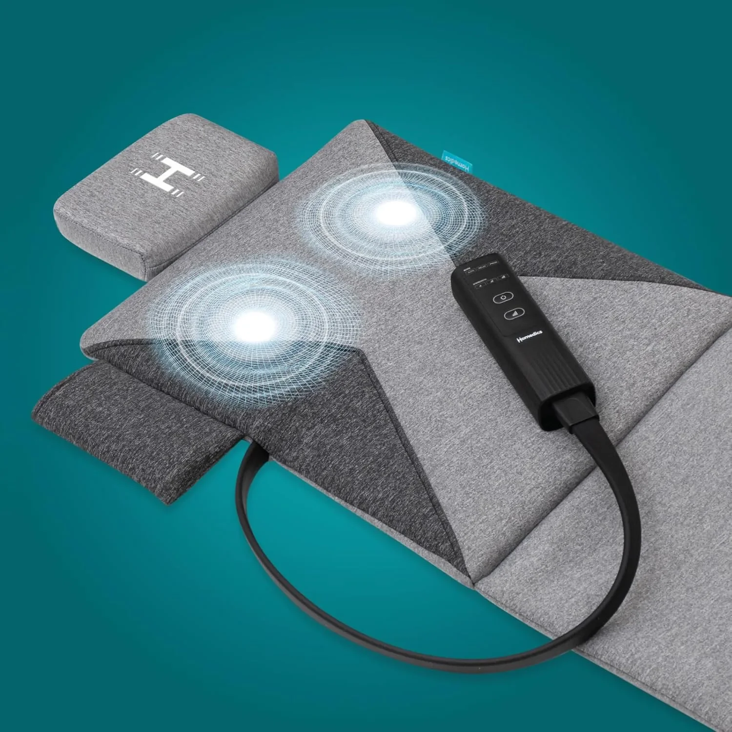 Homedics Stretch Essentials масажна постелка за цяло тяло с възглавница за глава — снимка 7