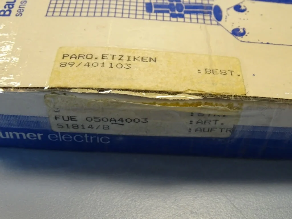 Оптичен конектор Baumer Electric FUE 050A4003 Photoelectric sensor — снимка 3