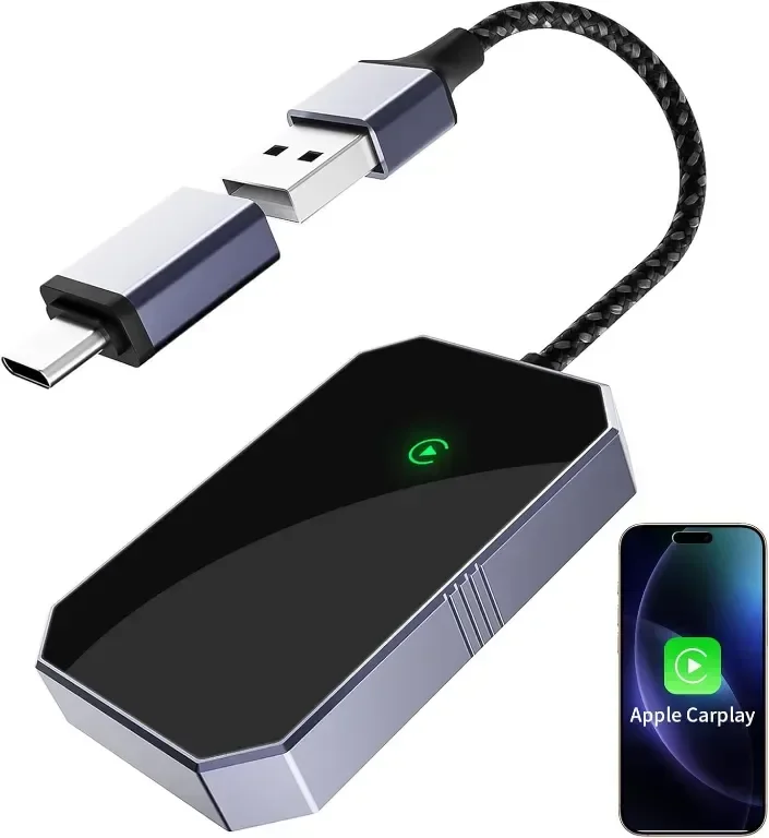 Безжичен адаптер Aurevita за Carplay, безжичен адаптер Carplay за iPhone