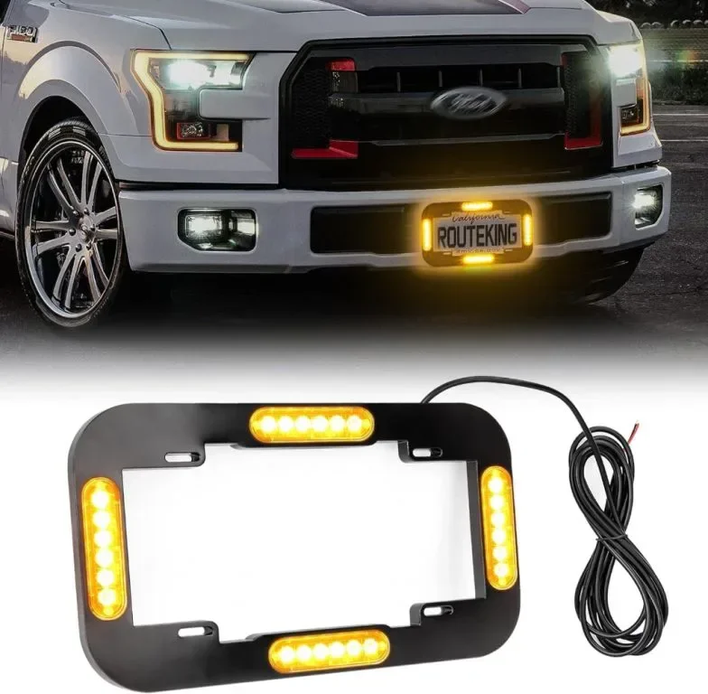 ROUTEKING 13,5" 24 LED мигащи светлини за регистрационен номер, 12V