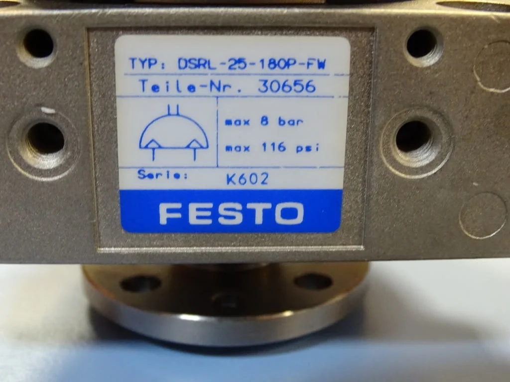 Пневморотатор Festo DSRL-25-180P-FW Pneumatic rotary drive — снимка 6
