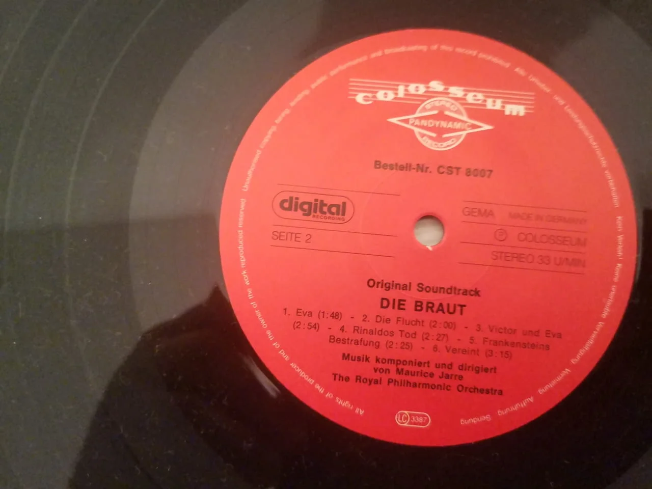 The Bride Die Braut Maurice Jarre Soundtrack Vinyl — снимка 7