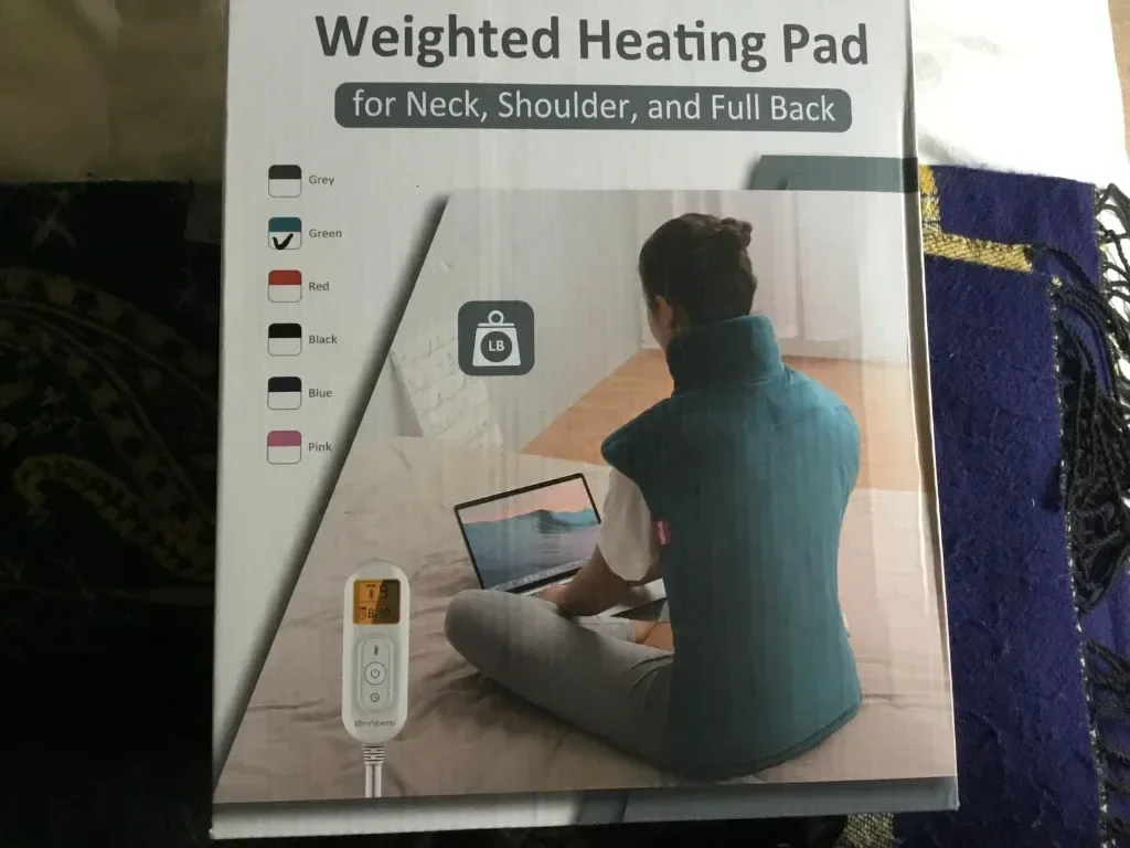 Comfytemp претеглена нагревателна подложка за облекчаване на болки в гърба 56x84 см, 1 кг, синя — снимка 8