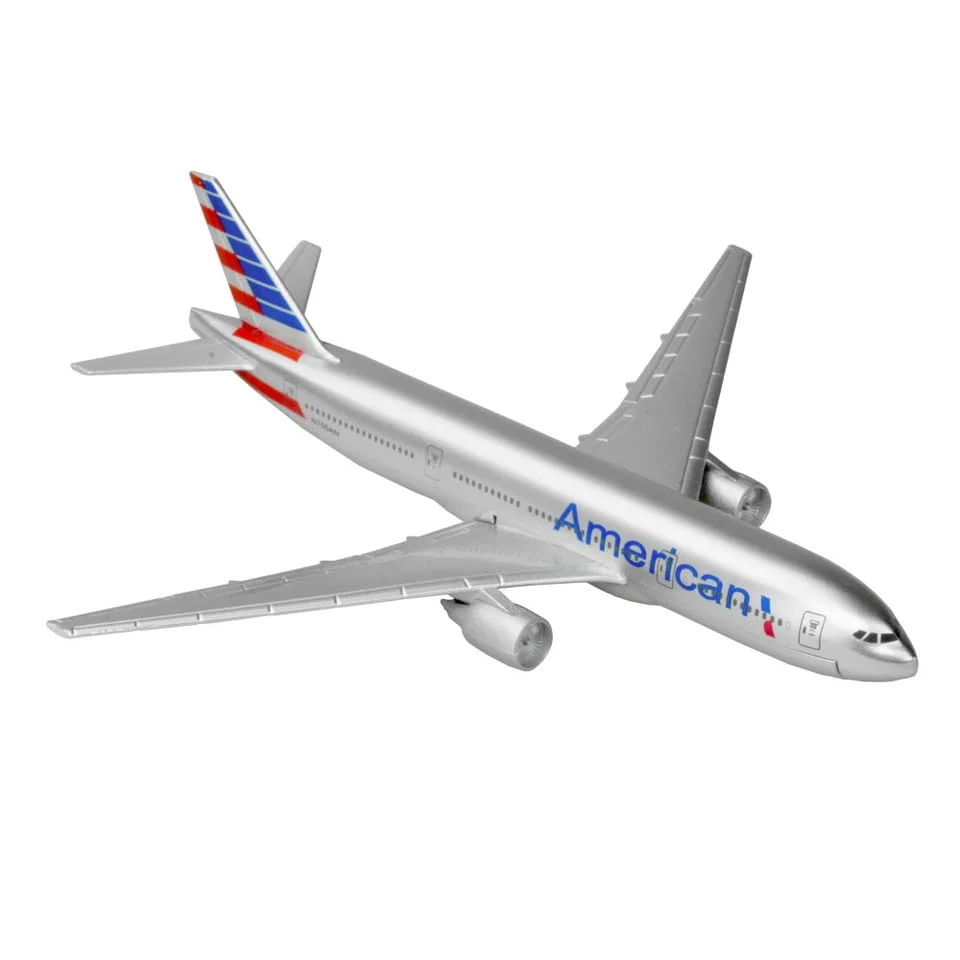 Бойнг 777 самолет модел макет American метален лайнер полет летище пътници писта — снимка 5