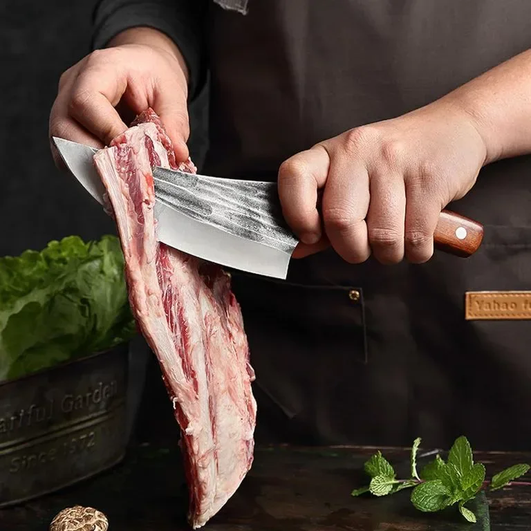 Fubinaty Chef's Knife 6-инчов кухненски нож Ръчно изработен кован нож за обезкостяване — снимка 3