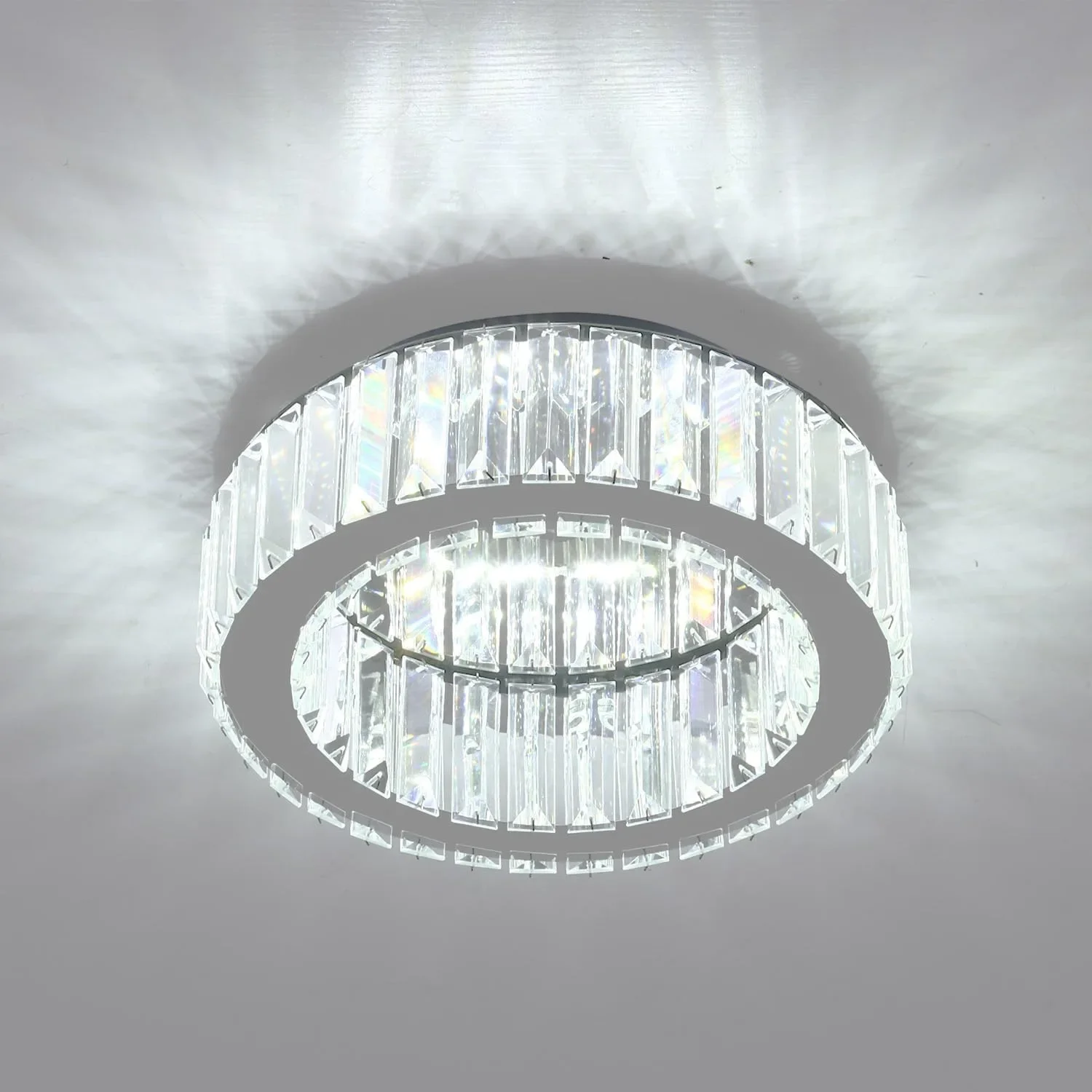 Плафон/полилей LED с кристален ефект, 24W, за таван (30 см), 6500к