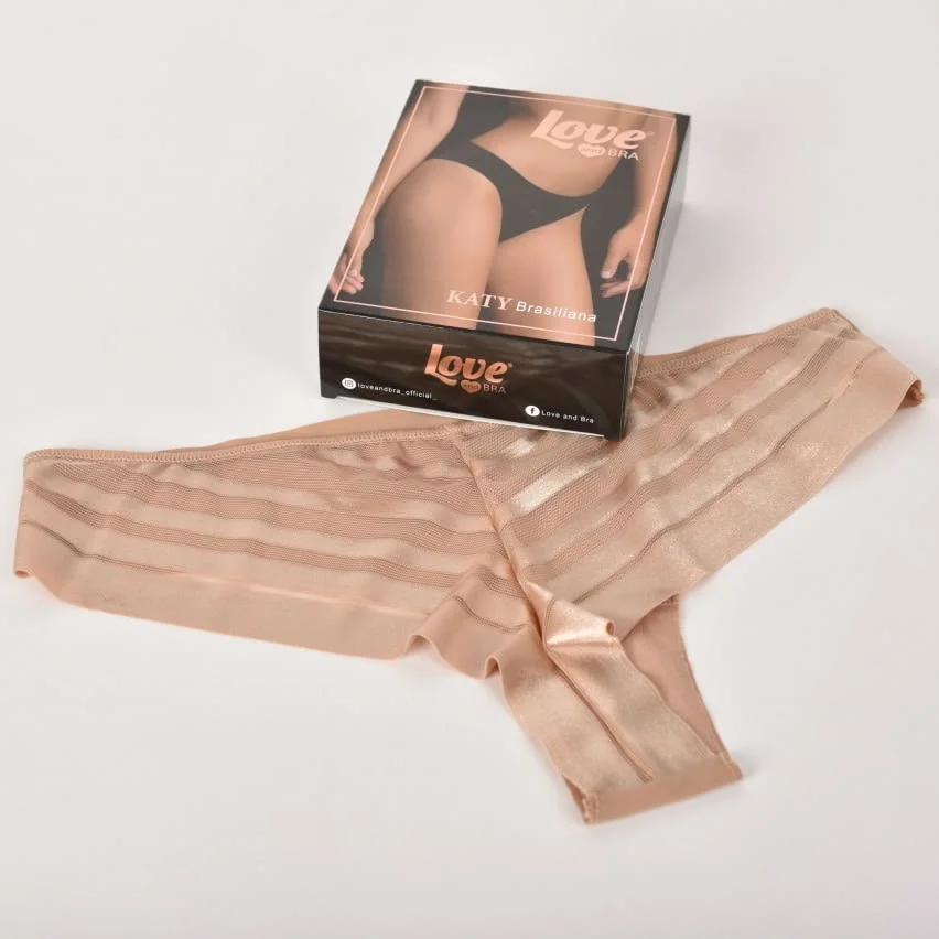 Love and bra S, M, L, XL италианска черна, тъмнобежова безшевна бразилка с ниска талия лазерно бельо — снимка 2