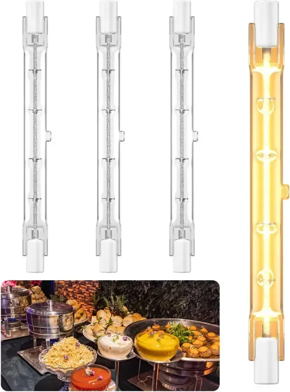 BrightArk Лампи за Храна: 500W, 240v J118 R7S, Безопасни, 4бр.