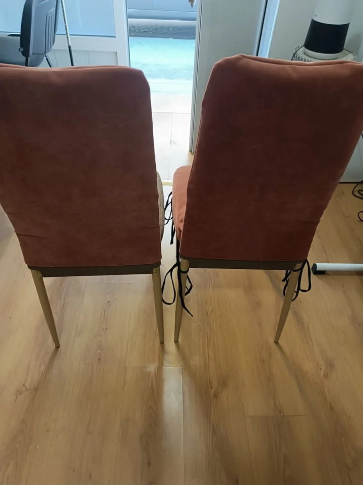 Продавам посетителски/ трапезни столове с луксозни калъфи — снимка 3