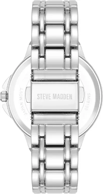 Дамски часовник гривна с истински кристали Steve Madden — снимка 3