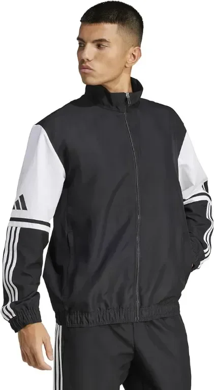 Adidas Мъжки суичър Squadra25 Presentation Jacket, L, черно/бяло — снимка 5