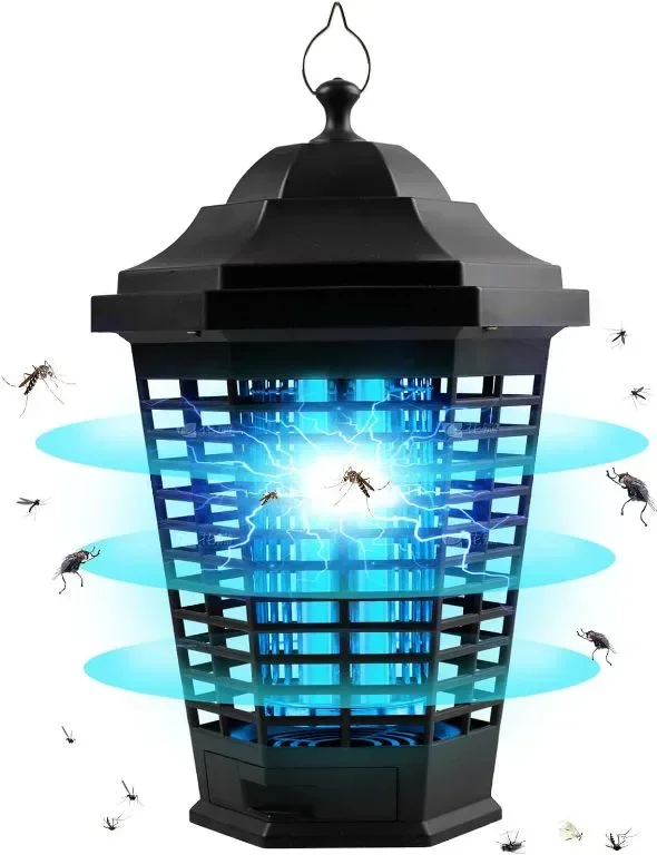 Mosquito Zapper Електрическа лампа за унищожаване на комари,13W 4200V UV лампа без токсични химикали