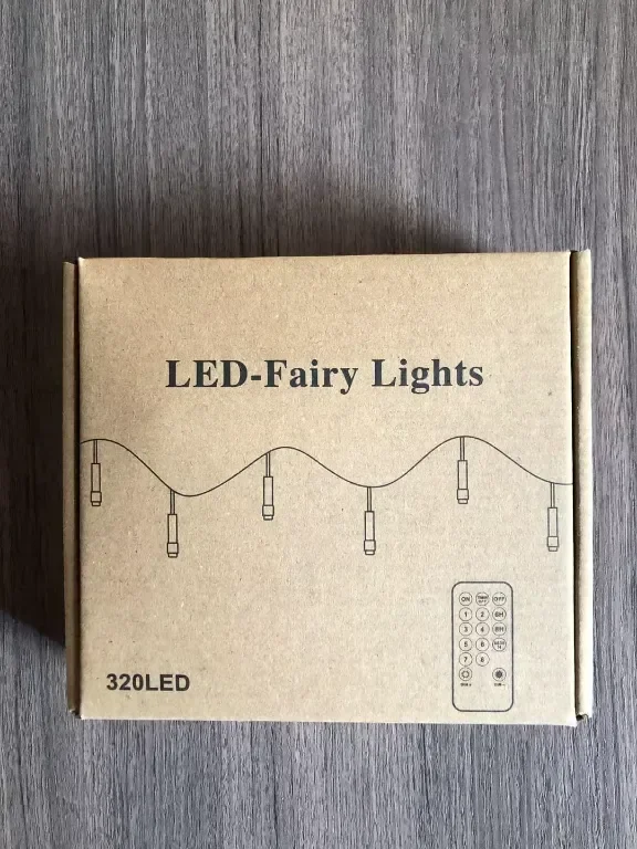 Realky коледни лампички, 41,2 м, 320LED водоустойчиви, с 8 режима, дистанционно, (топло бяло) — снимка 8