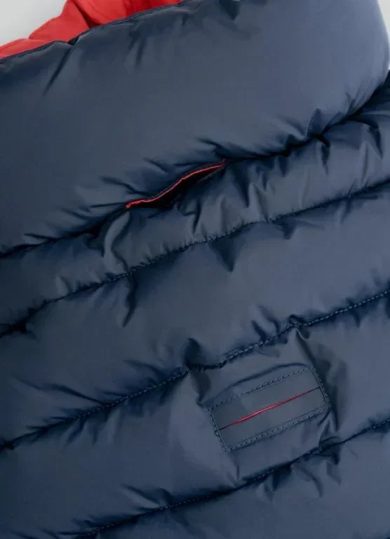 HUGO & HUDSON x HACKETT Топло зимно палто за кучета, двулицево Navy & Berry, S 30 — снимка 5