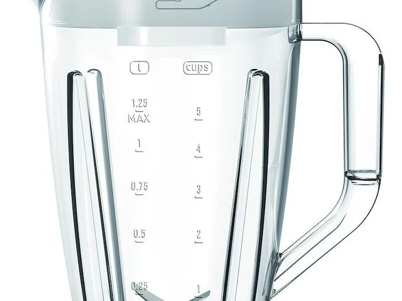 Блендер, Tefal BL420131 Blendforce II White Plastic Bowl (4 blades), 600W — снимка 3