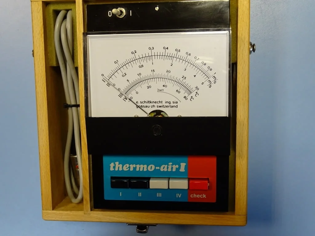 Стрелкови термометър e.schiltknecht ing.sia Termo-air I — снимка 2