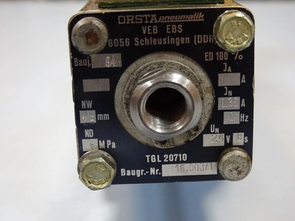 Пневматичен разпределител Orsta B8-G TGL 36389 Pneumatic Valve 24VDC — снимка 4