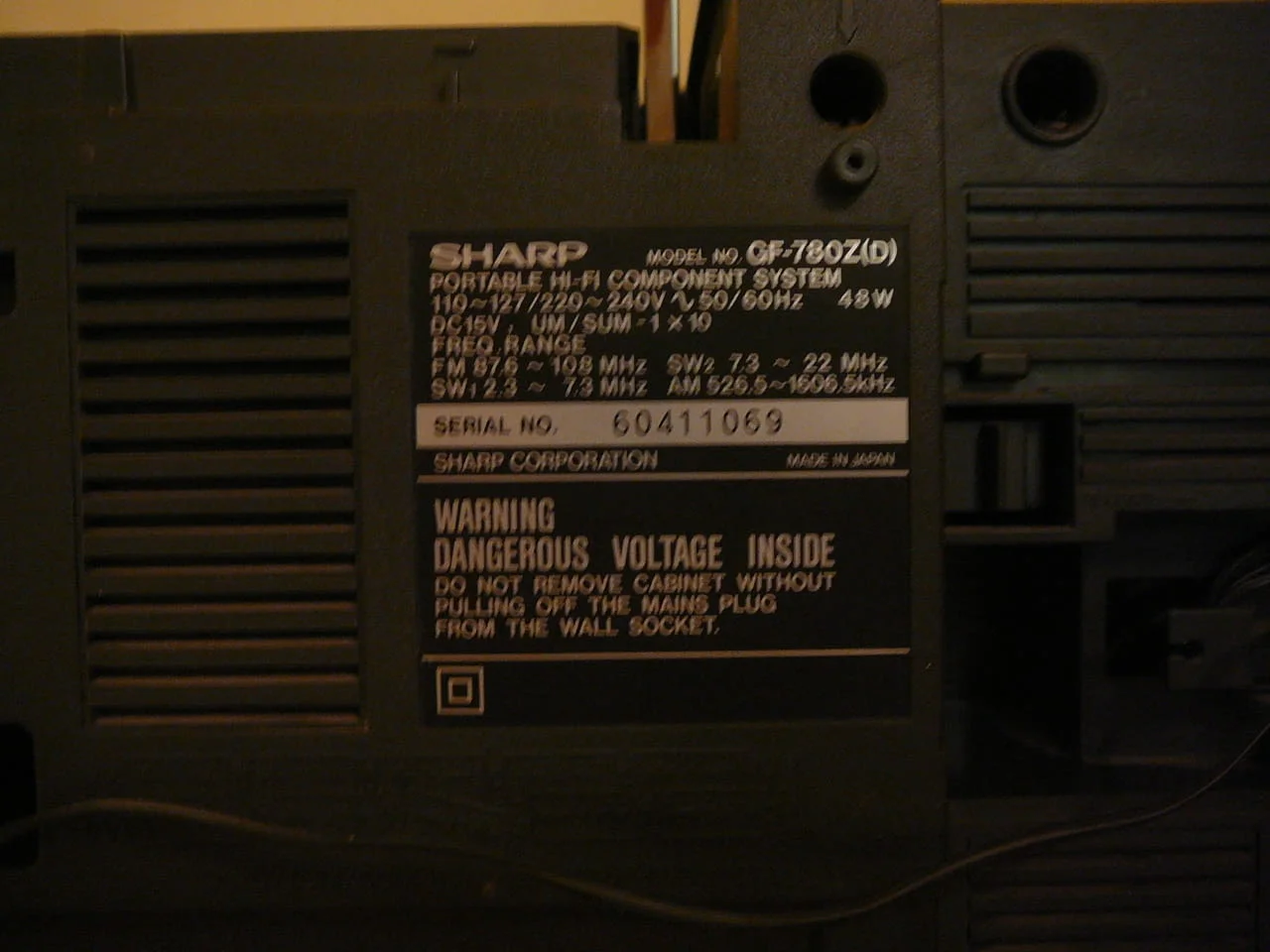 Sharp gf-780z — снимка 8