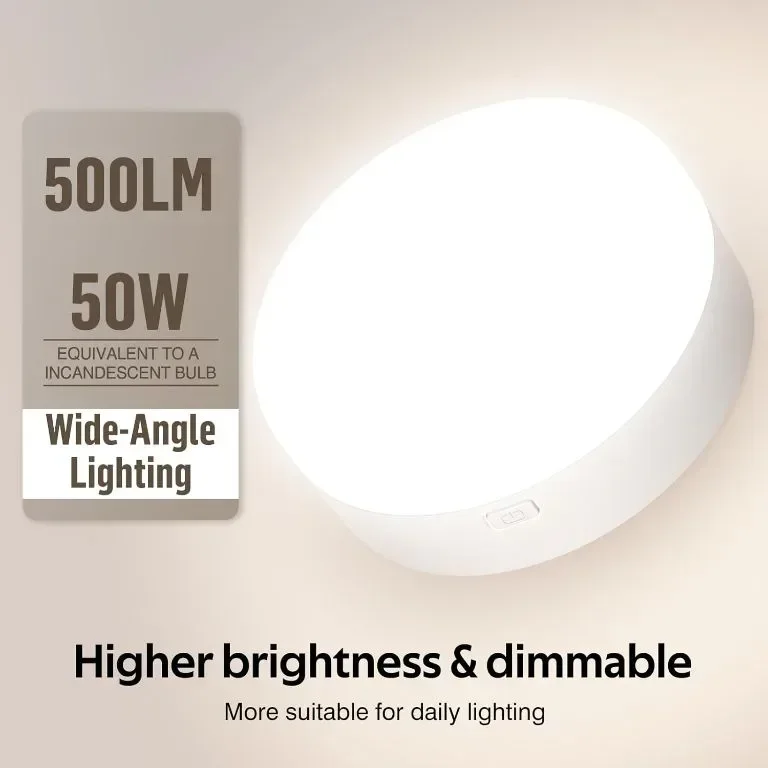 MOITA Аплик за стена RGB, 5000 mAh акумулаторен, 2 броя с дистанционно — снимка 2