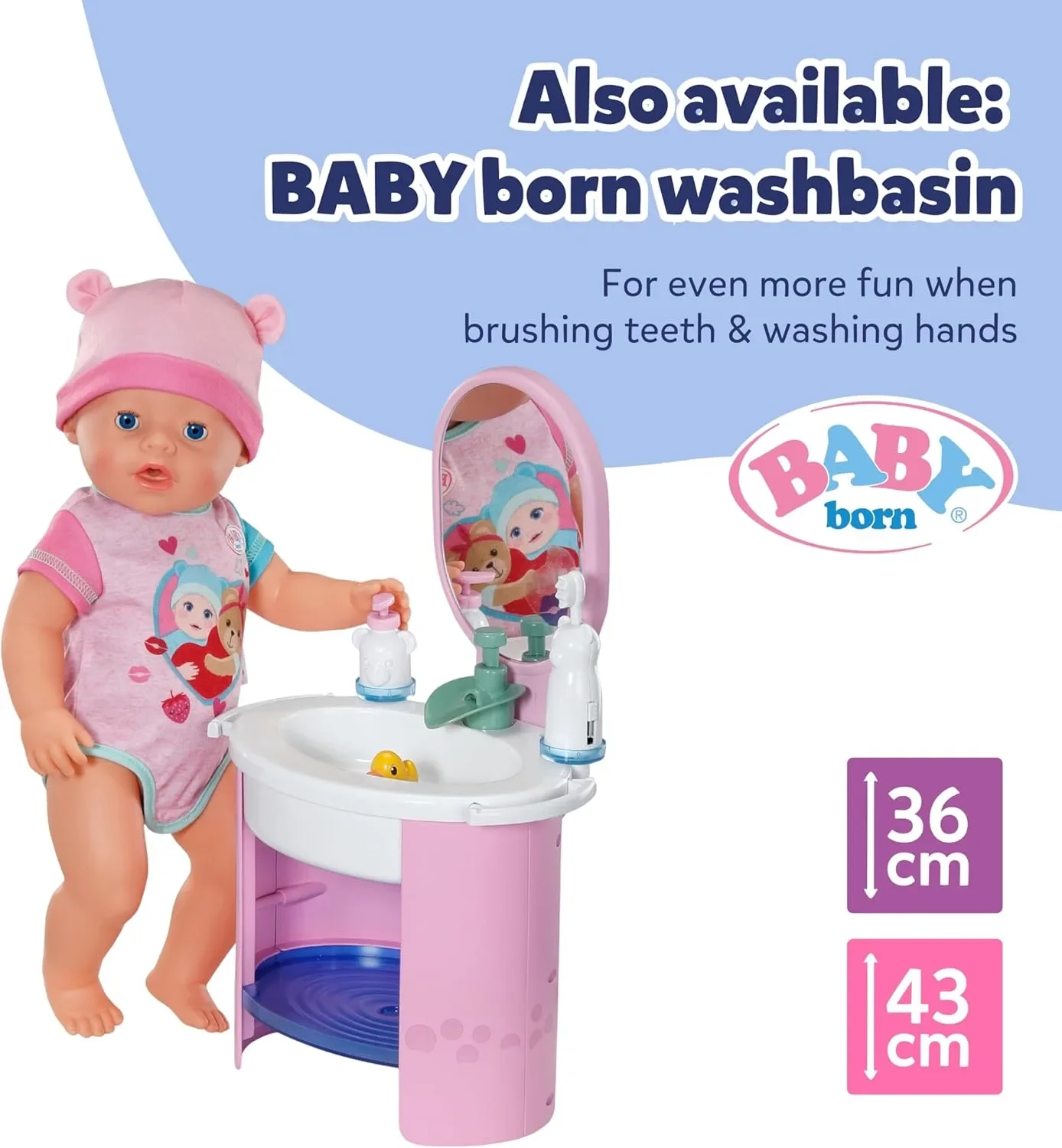 BABY born интерактивна тоалетна за кукли със звуци и 3 аксесоара (за кукли 36 и 43 см) — снимка 9