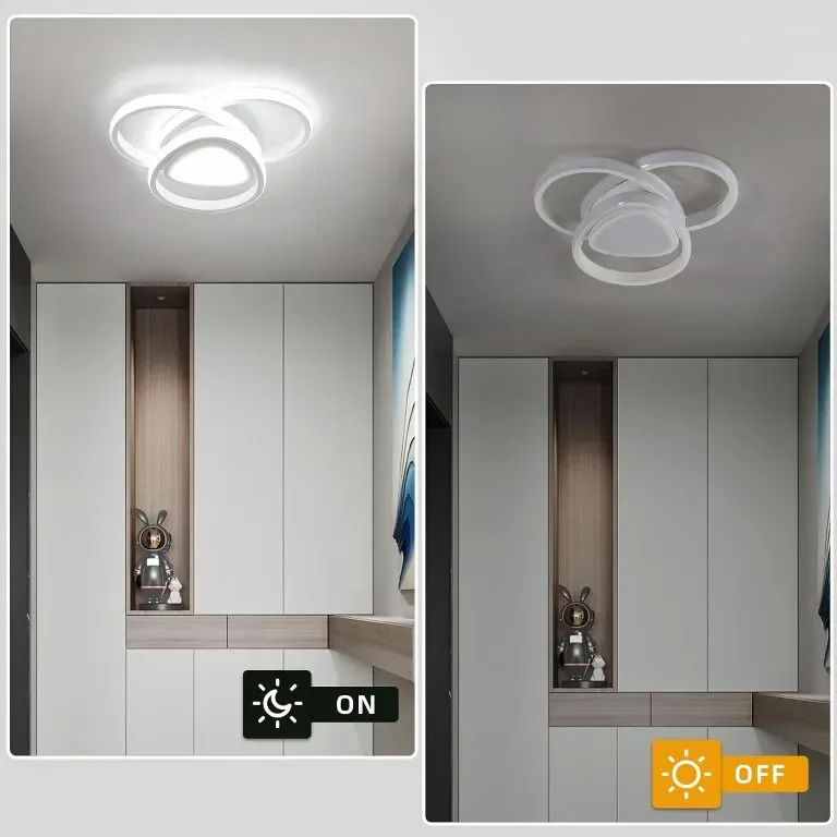 EIDISUNY LED таванни светлини, малко 3-овално модерно таванно осветително тяло, 36W 6000K — снимка 7