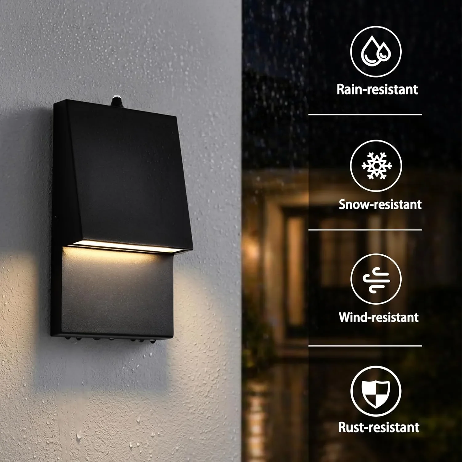 LED фасадна лампа с фотоклетка 10W – автоматично включване — снимка 4