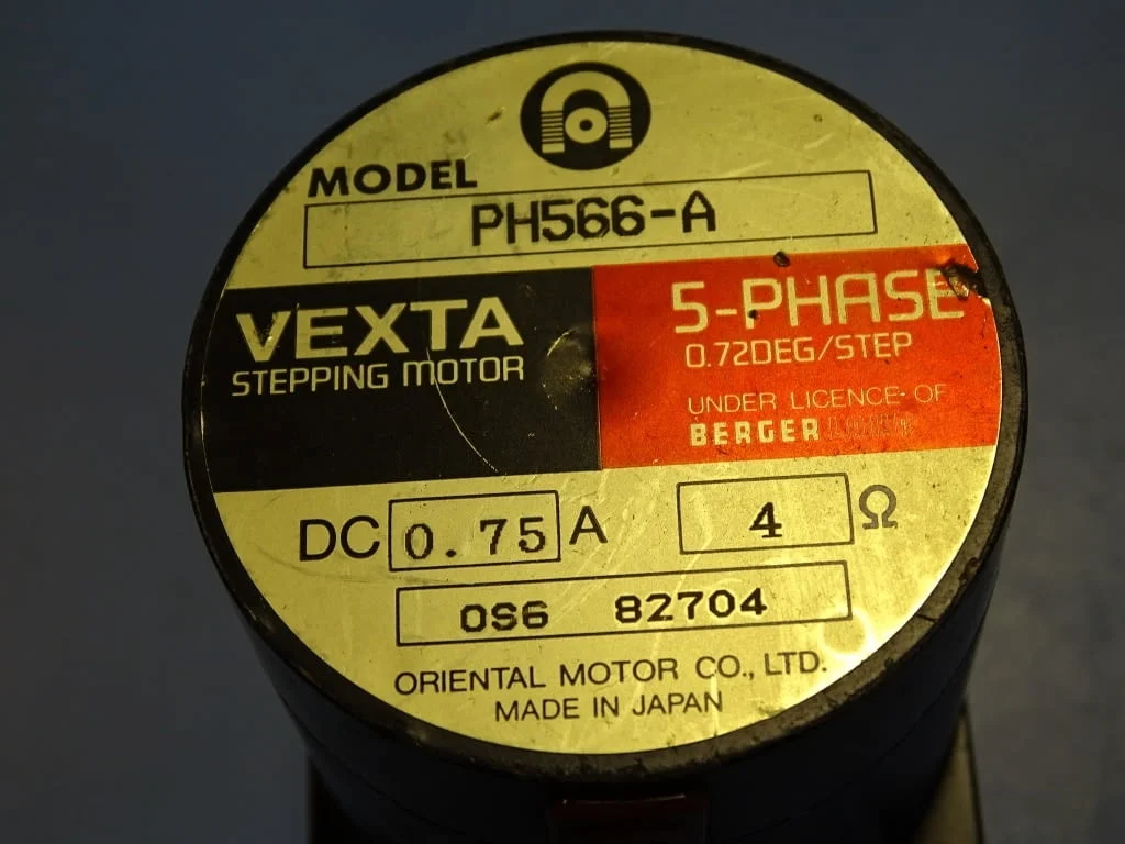 Стъпков мотор VEXTA PH566-A stepping motor 5-phase 24VDC — снимка 8