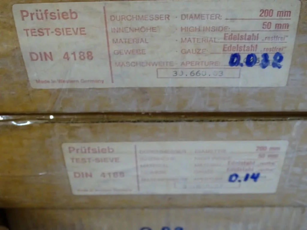 Лабораторни сита Fritsch GMBH BRD-6580 DIN 4188 — снимка 2