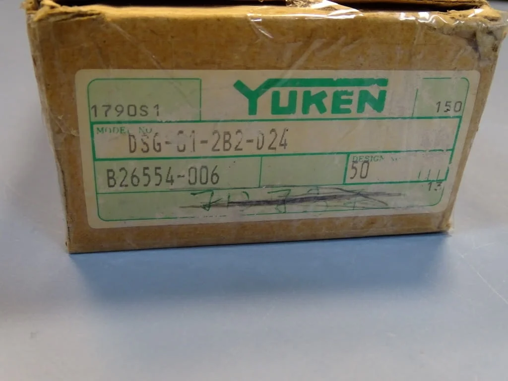Хидравличен разпределител YUKEN DSG-01-2B2-D24-50 solenoid operated directional valve 24VDC — снимка 8