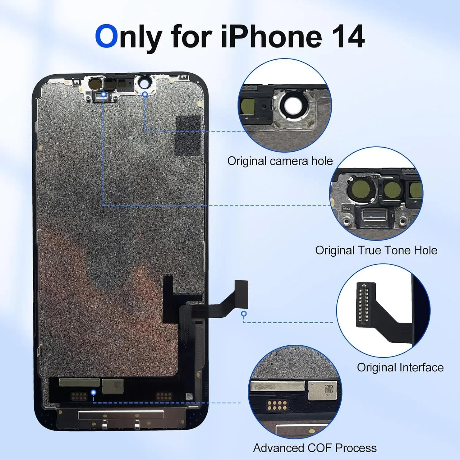 LCD дисплей за iPhone 14 6.1” (A2649/A2881/A2882/A2883/A2884) с tools kit — снимка 3