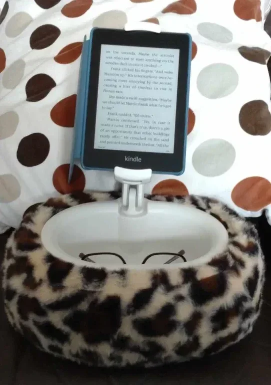 Поставка за Kindle Viozon, възглавница за таблет, съвместима с таблет/телефон 4-11" с купа — снимка 8