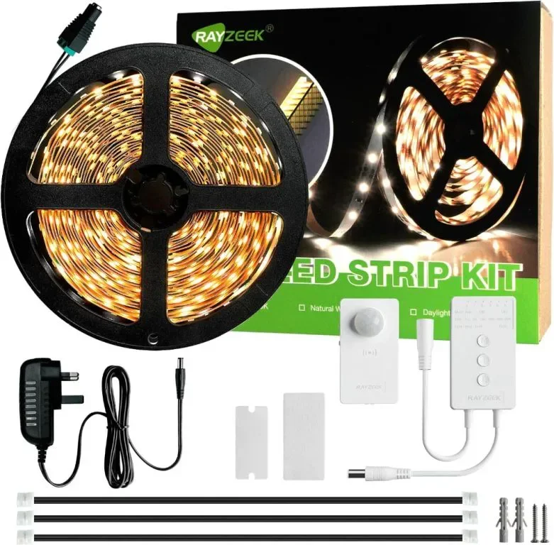RAYZEEK 6 м LED лентови светлини, безжичен сензор за движение