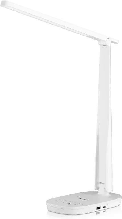 Настолна лампа Honeywell с 2 USB порта за зареждане - Sunturalux™ H2 димируема, LED, сгъваема