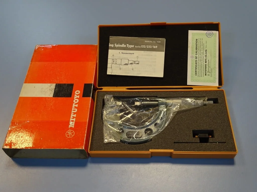 Микрометър Mitutoyo mm) Handener steel blade