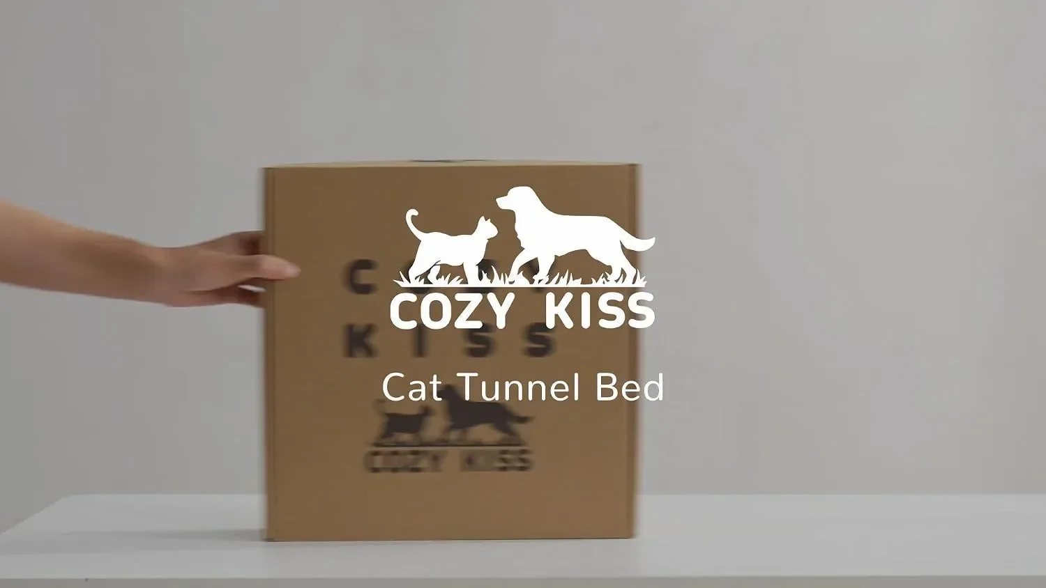 Легло тунел за котки Cozy Kiss 2-в-1 с възглавница, 85,1 см — снимка 2