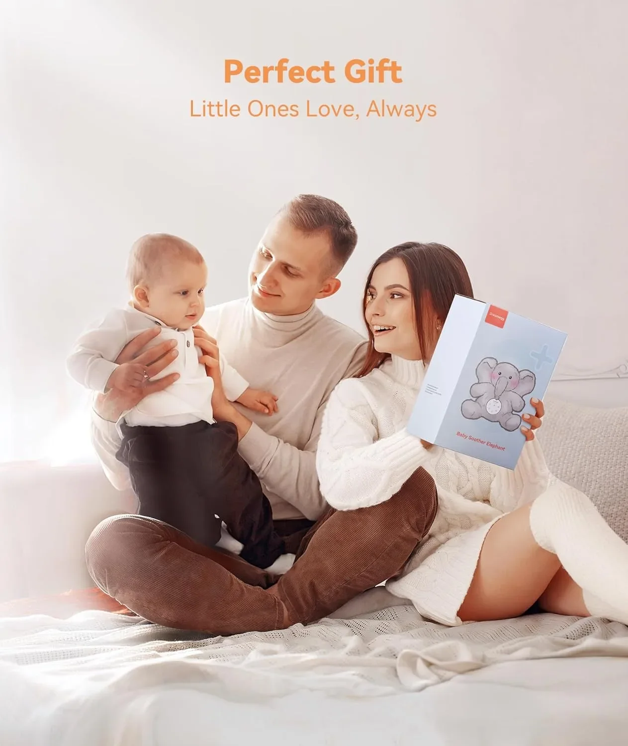 Dreamegg „Snuggle Elephant“ бебешка машина за бял шум и звуци със запис на глас — снимка 8