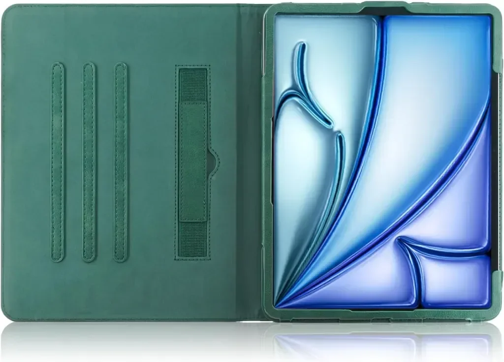 Калъф DINGGUAGUA за Apple iPad Air 11 инча (M2) 2024 iPad Air5 /Air4 /Pro 2020/2022 10,9",тъмнозелен — снимка 7