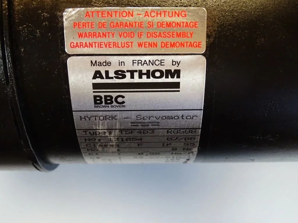 Сервомотор ALSTHOM BBC T5F4B3 R0508 servomotor 8Nm 3100min-1 — снимка 3