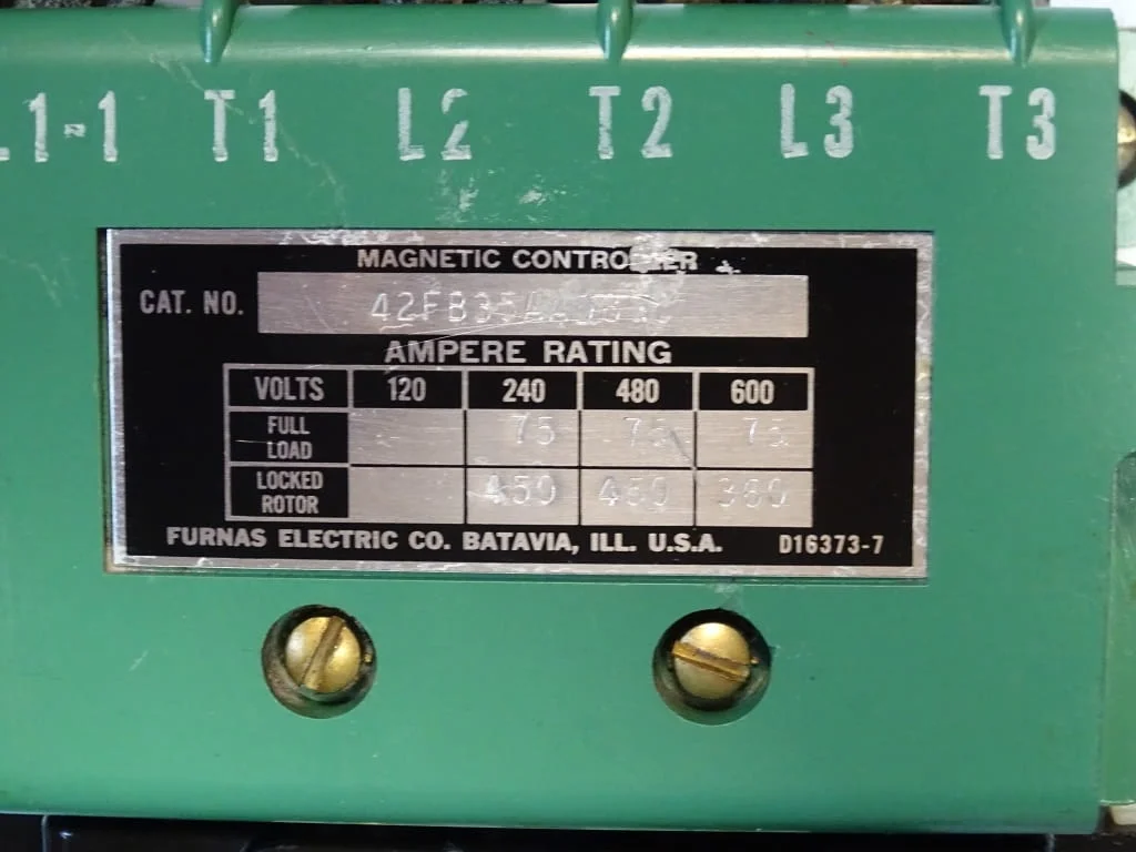 Контактор въздушен FURNAS 42FB35AAD8GC contactor 3-pole 110-120V — снимка 4