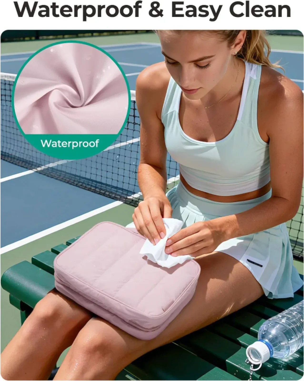 BAGSMART Висяща тоалетна чанта с кука, водоустойчива пътна тоалетна чанта — снимка 4