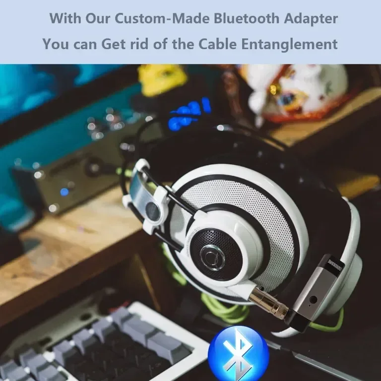 COSDESIRE Bluetooth адаптер и заместител на кабела за AKG K240, K240S, K240MK II, Q701, K702, K141 — снимка 4