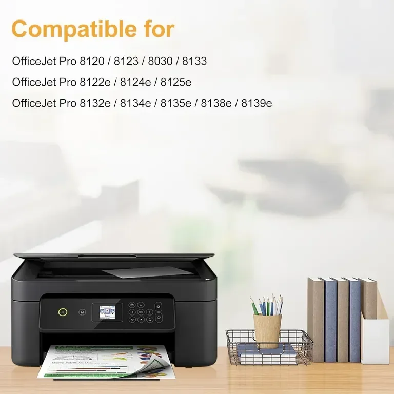 LeciRoba 924 (БЕЗ ЧИП) Съвместим за касети с мастило HP 924, използвани с HP OfficeJet Pro, 4 бр — снимка 3