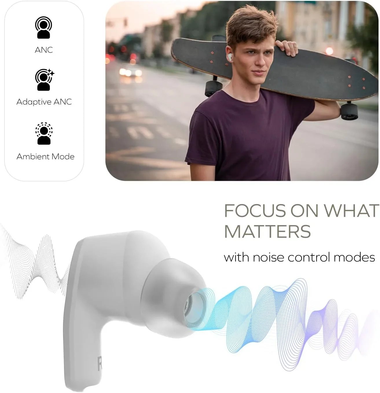 CREATIVE Zen Air SXFI – безжични TWS слушалки с ANC, SXFI Spatial Holography и управление през Creative App — снимка 3