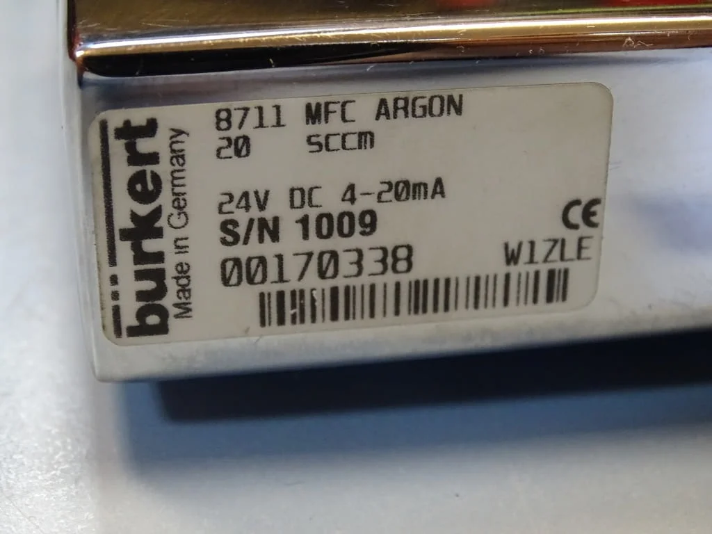 Датчик за контрол Burkert 8711 MFC Argon Mass Flow Meter Controller 24VDC — снимка 4
