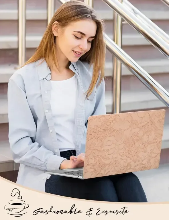 Калъф Ksriylm за MacBook Air 13-инчов, A1932 A2179 M1 A2337, розов — снимка 6