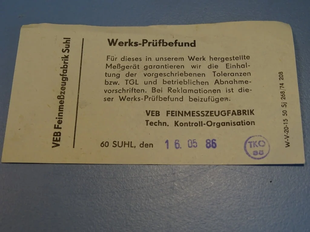 Индикатор/осезател VEB 4071001 Suhl DDR Ф8mm TGL31428 — снимка 5