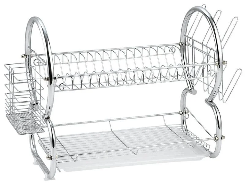 Сушилник за съдове 2 нива Muhler MR-5725CR 56.5x25x38cm, сребрист