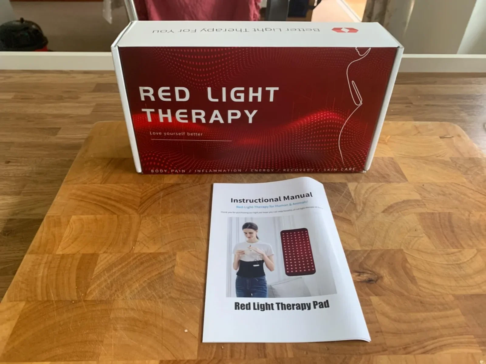 Red Light Therapy подложка за червена/инфрачервена светлина (LED), с колан за носене — снимка 8