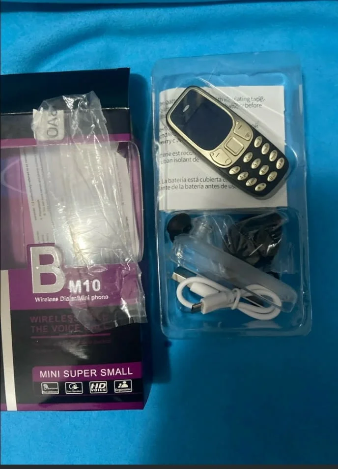 Мини телефон, BM10, с промяна на гласа, малък телефон, mini telefon — снимка 2