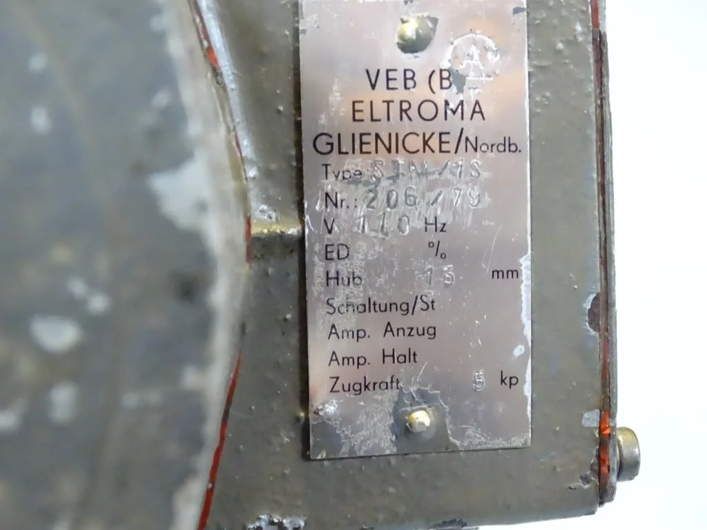 Ел. магнит VEB(B)ELTROMA STM/1S solenoid 100VAC 50Hz — снимка 6